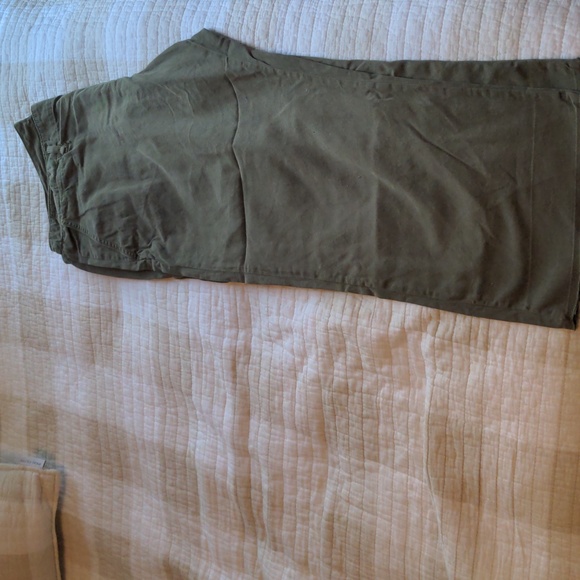 FRAME LE TOMBOY TROUSER Olive Green size 34 - Picture 3 of 5